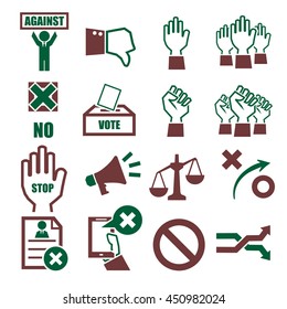 against icon set