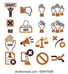 against icon set