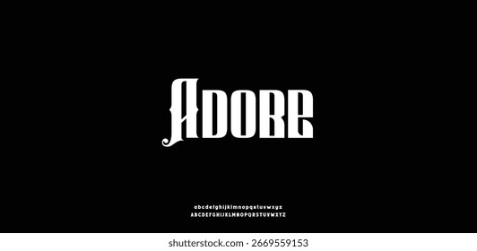 against vector alphabet font for logo design