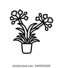 Agapanthus icon in vector. Logotype svg