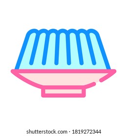 agar-agar meal color icon vector. agar-agar meal sign. isolated symbol illustration