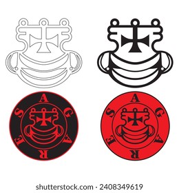 Agares Sigil Occult Symbol Vector Illustration
