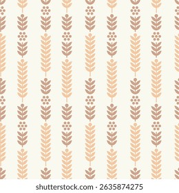 Agarwood geometric print. Oriental Ornament with flower and leaves. Vector  print on white background