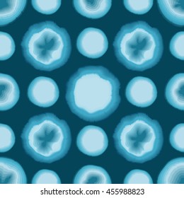 Agate Blue Stone. Seamless repeating pattern. Vector background.