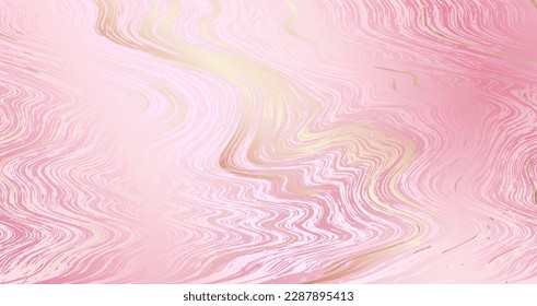 Agate or Liquid Marble Texture Rich Premium Mother's Day Background Design. Abstract cool texture for poster layout, marble or agate stone imitation in pink gold rosy colors.