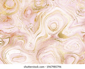 Agate slice design painting background print with gold mineral texture.
