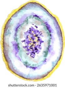 Material de rebanada de ágata | Piedra natural