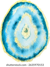 Material de rebanada de ágata | Piedra natural_Verde