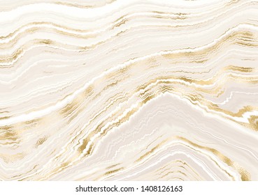 Agate slice stone background with gold texture.