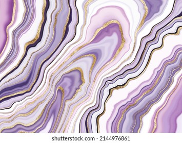 Agate-Stein-Hintergrund-Print-Design mit natürlichen mineralischen Textur und goldenen Adern.