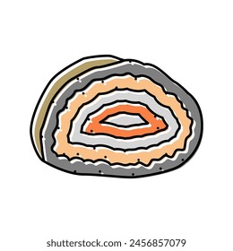 agate stone rock color icon vector. agate stone rock sign. isolated symbol illustration