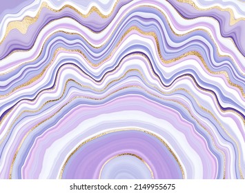 Agate stone wallpaper print design with natural mineral texture and gold veins.