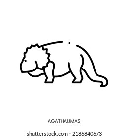 agathaumas icon. Linear style sign isolated on white background. Vector illustration