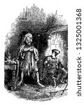 Agathodemon was good demon, winged or serpent with human head , vintage engraved line art illustration. Infernal Dictionary 1863.