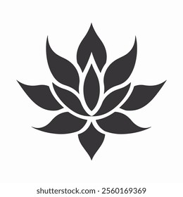 Agave cactus plant silhouette vector icon illustration	