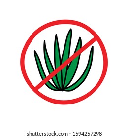 agave doodle icon, vector illustration