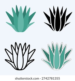 Agave Plant Vector Art & Graphics | freevector.com