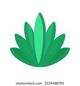 Agave Plant Icon Illustration with bright color palette in flat design style. Perfect for Mexican-themed designs or celebrations
