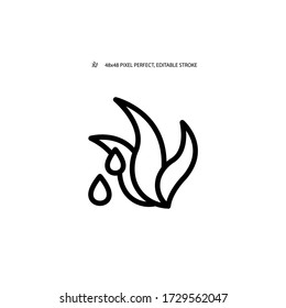 Agave syrup simple line icon vector illustration. Editable stroke. 48x48 Pixel Perfect.