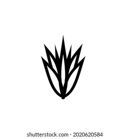Agave vector icon. Plant,leaf symbol flat vector sign isolated on white background. Simple vector illustration for graphic and web design.