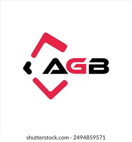 AGB creative minimalist letter logo. AGB unique vector initials alphabet letter logo design
