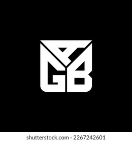 Diseño creativo del logo de la carta AGB con gráfico vectorial, AGB sencillo y moderno.