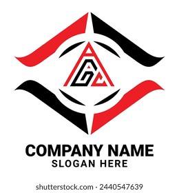 AGC-Dreieck-Buchstaben-Logo-Design mit Dreieck-Form. AGC-Dreieck-Logo-Design-Monogramm. AGC Dreieck Vektor-Logo-Vorlage mit roter Farbe. AGC dreieckiges Logo Einfach,