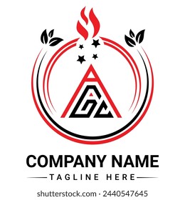 AGC-Dreieck-Buchstaben-Logo-Design mit Dreieck-Form. AGC-Dreieck-Logo-Design-Monogramm. AGC Dreieck Vektor-Logo-Vorlage mit roter Farbe. AGC dreieckiges Logo Einfach,