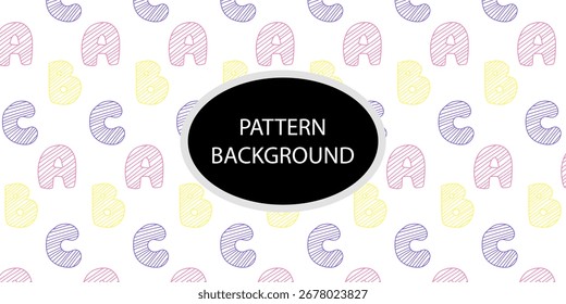 AGCD alphabet pattern Background. Alphabet shading pattern. colorful alphabet, cool shading, crayon pattern