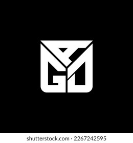 AGD Brief Logo kreatives Design mit Vektorgrafik, AGD einfach und modern Logo.