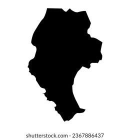 Mapa del distrito de Agdash, división administrativa de Azerbaiyán.