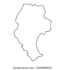 Landkarte von Agdash, Verwaltungsabteilung von Aserbaidschan.