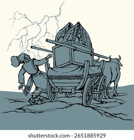Age arc altar box angel go ride wheel dray chariot vehicl break male path road way sky. Jew try help judaism hand drawn retro gold high Moses law torah David dress cloth die fire burn sketch art style