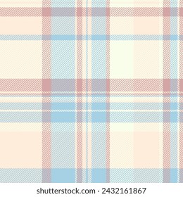 Age check background plaid, tweed vector tartan texture. Panel seamless fabric textile pattern in light and papaya whip colors.