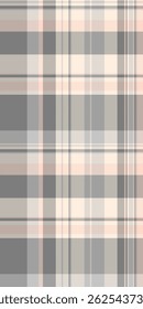 Age check vector textile, hispanic seamless pattern background. Fall tartan texture fabric plaid in light and gray colors palette.