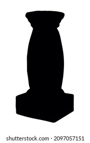 Age doric ornate marble rome travel temple decor carve pylon block plinth base podium set light wall view paper text space backdrop. outline black ink pen hand drawn logo concept doodle artist style