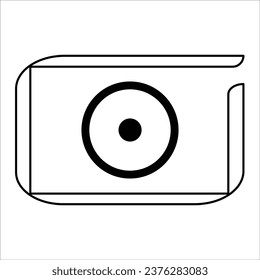 age and face detection camera vector