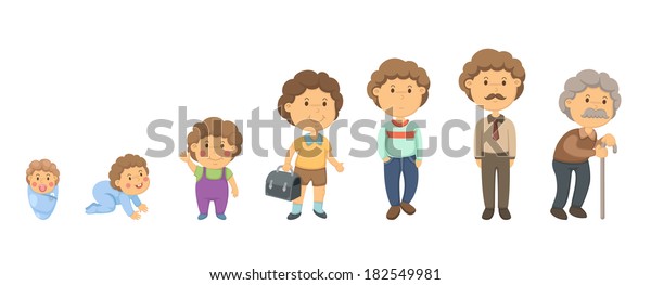 Age Human Life Stock Vector (Royalty Free) 182549981