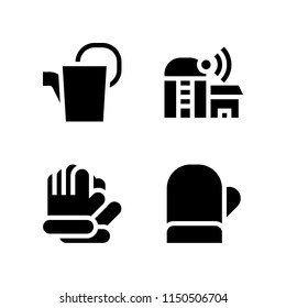 age icon. 4 age set with farming and gardening vector icons for web and mobile app