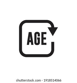 Age Icon Design. Vector Illustration