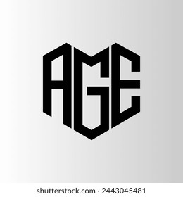 AGE letter logo abstract design. AGE unique design. AGE.
