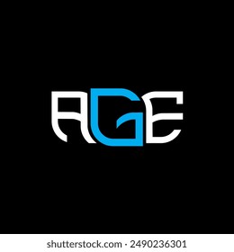 Diseño de logotipo de Edad, logotipo simple y moderno de EDAD. EDAD de diseño de alfabeto lujoso  