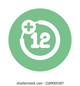 Age restriction Vector icon which can easily modify or edit

