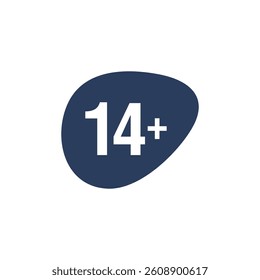 Age Restrictions Limit Sign Icon Template