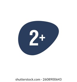 Age Restrictions Limit Sign Icon Template