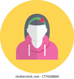 icono de color plano vectorial de edad 