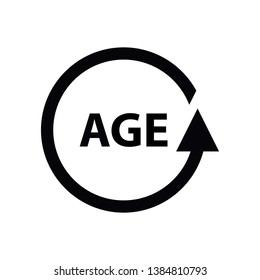 Age Vector Icon Isolated On White