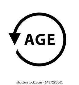 Age Vector Icon. Age Symbol Illustration.