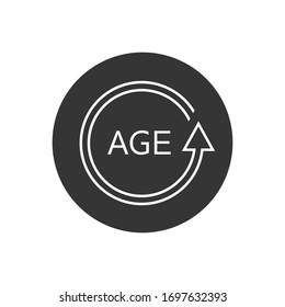 Age Vector Line Icon Isolated On White