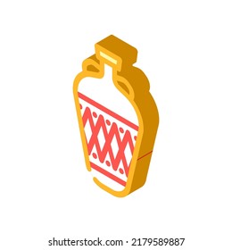 aged amphora isometric icon vector. aged amphora sign. isolated symbol illustration